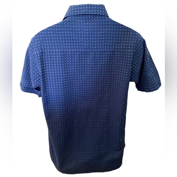 LOCAL MOTION blue hawaii surf collared short sleeve shirt men - Picture 5 of 6